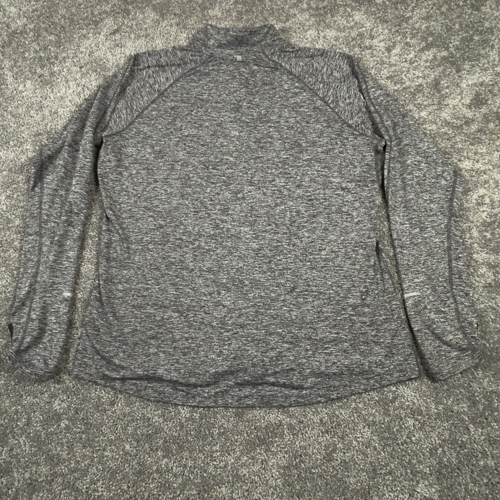 Nike Dri Fit Shirt Mens XXL Heather Gray 1/4 Zip Thumb Hole Athletic Pullover - Picture 5 of 7